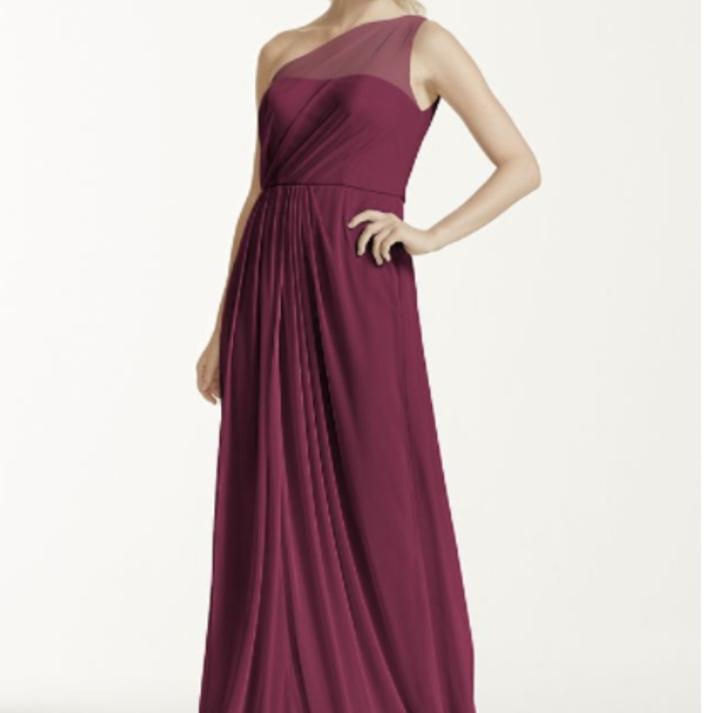 Wine colored long dress